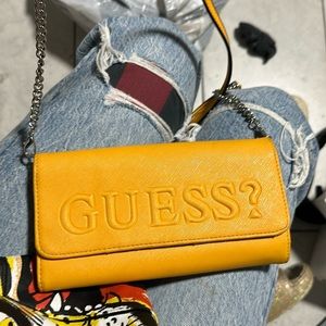 The cutest guess shoulder bag/wallet!!